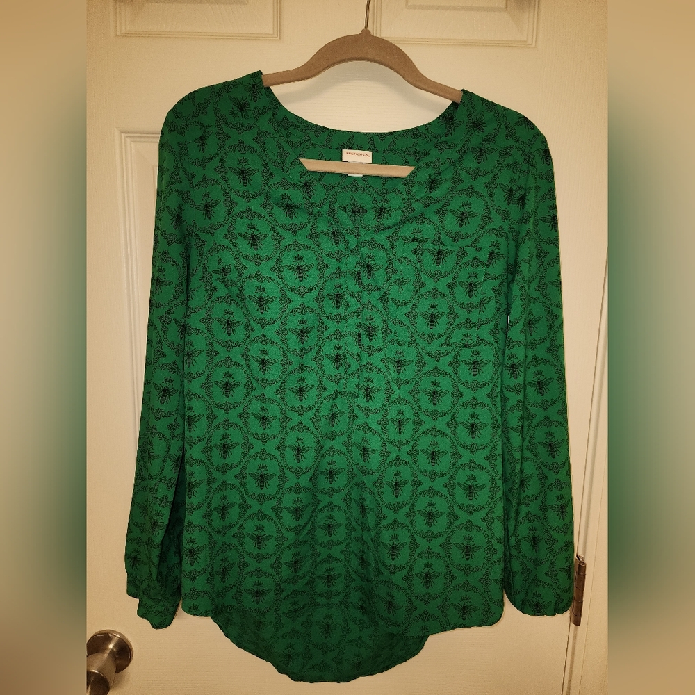 Merona Queen Bee Print Blouse